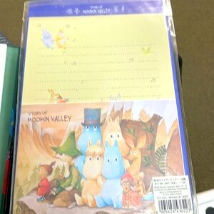 Vintage post card letter moomin valley